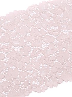 03-245 Кружево эластичное 19 см, серебристый пион 168