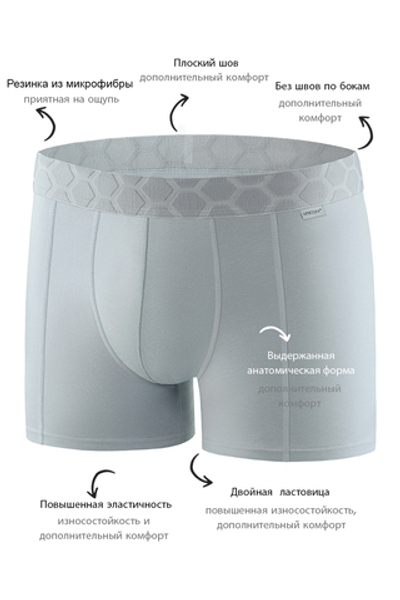 Мужские трусы BB116 Серый Uniconf