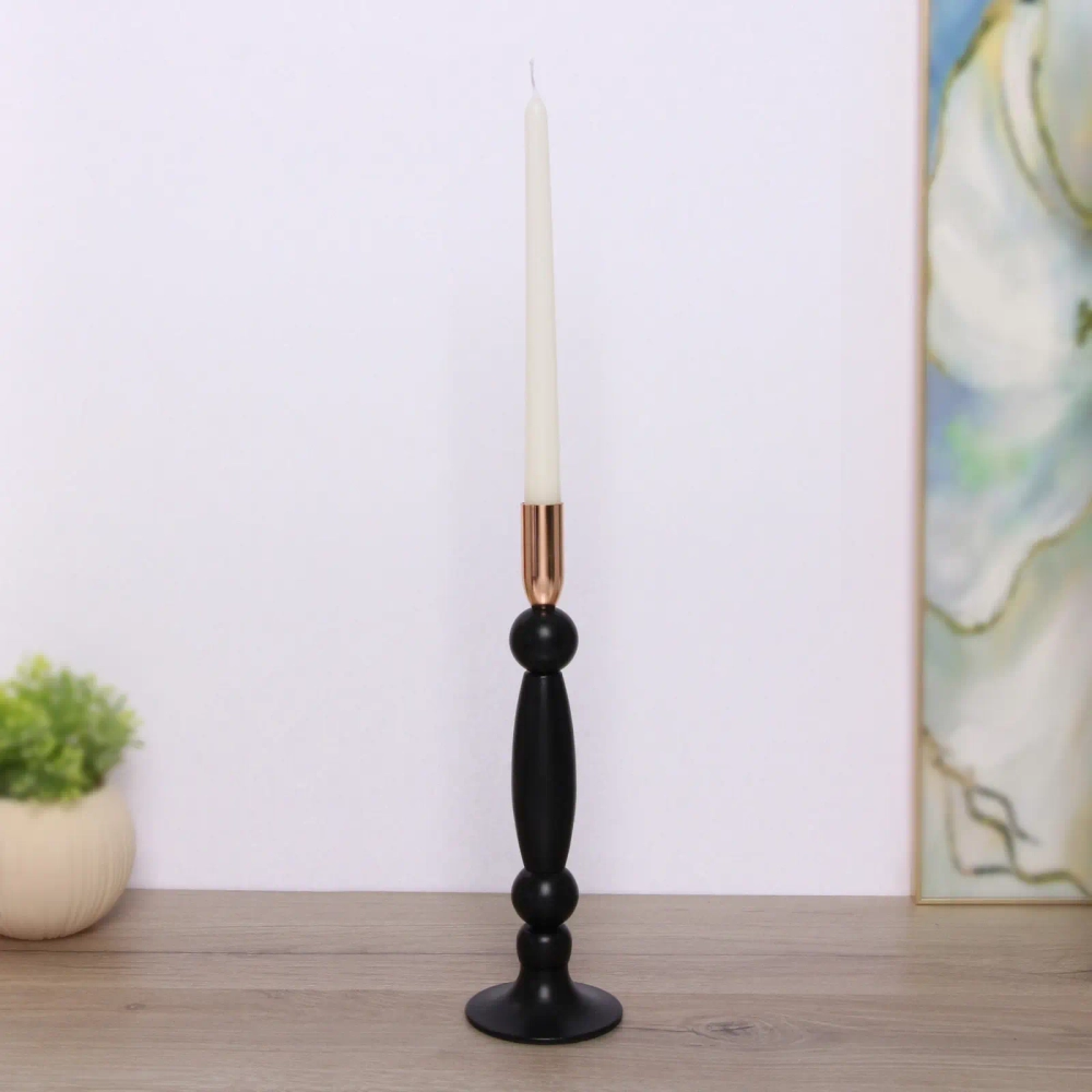 Подсвечник «FARY TALE» 9*32 см, Черный/золото