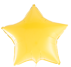 Звезда "Желтая металлик" 46 см