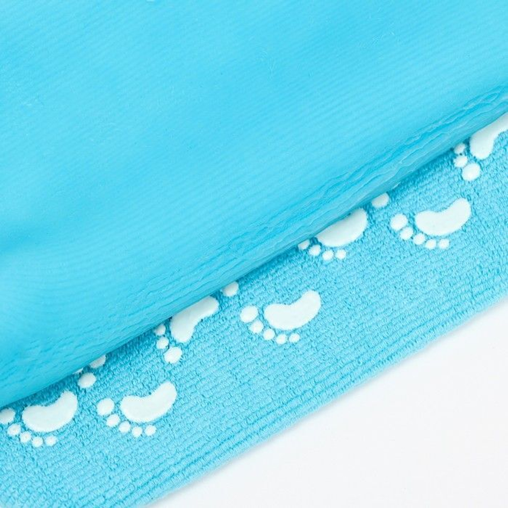 Голубые SPA-носочки на основе натуральных масел «Питание и увлажнение» (Цвет: голубой)