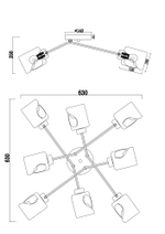 Потолочный светильник Freya FR5095CL-08G