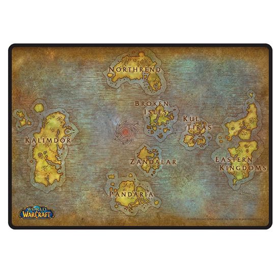 Коврик для мыши ABYstyle World of Warcraft карта Азерота 35 x 25cm ABYACC373
