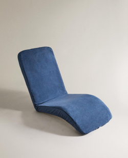 Zara Home наволочка декоративная из хлопка, голубой