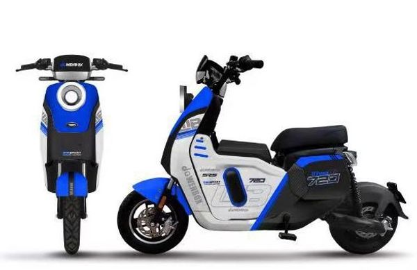 Электроскутер WENBOX U7 1500W (60V/30Ah) - Синий фото №1