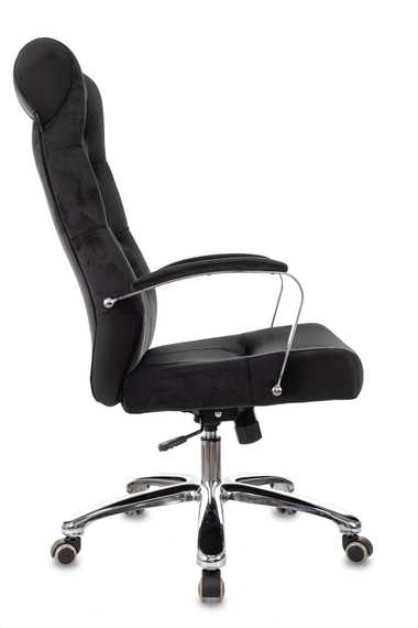 Кресло руководителя Бюрократ T-9928SL Fabric черный Italia Black крестов. металл хром