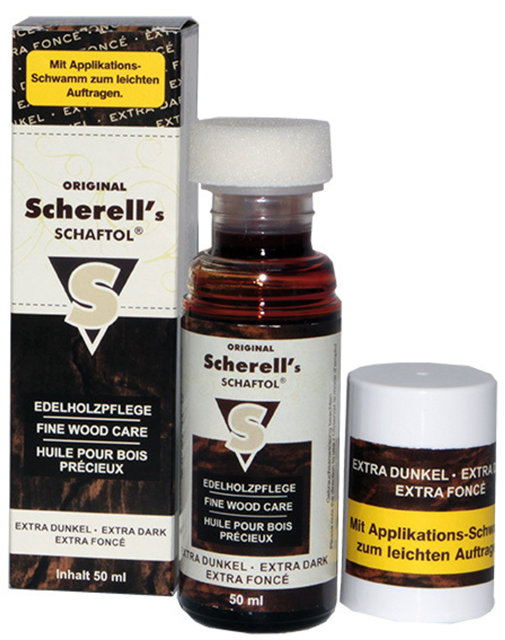 Средство для обработки дерева Scherell Schaftol 50мл (сверхтёмное)