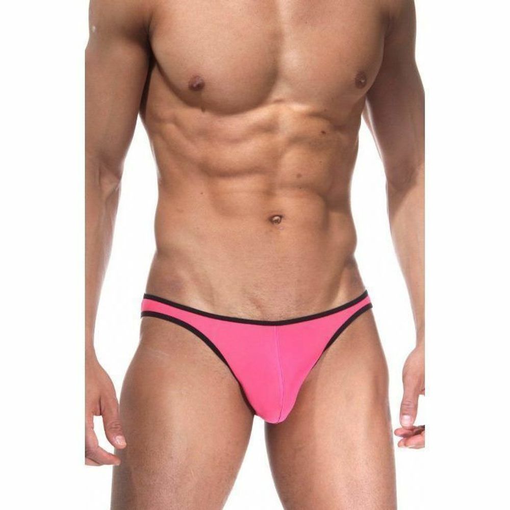 Мужские трусы слипы розовые с чепрно-белым Cosmos Colors CTB10PN