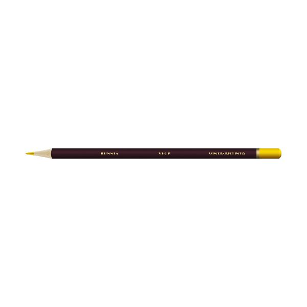 Карандаш цветной заточенный, 6 шт, 221 Кадмиевый желтый средний (Cadmium yellow medium), Vista-Artista VFCP