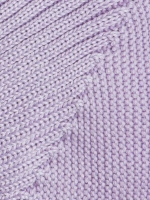 Чепчик для девочки вязаный на завязках на осень