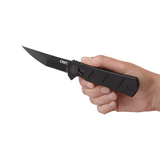 Складной нож CRKT 2920 Goken c клинком из стали 1.4116 Krupp (X50CrMoV15) рукоять G10 / Stainless Steel