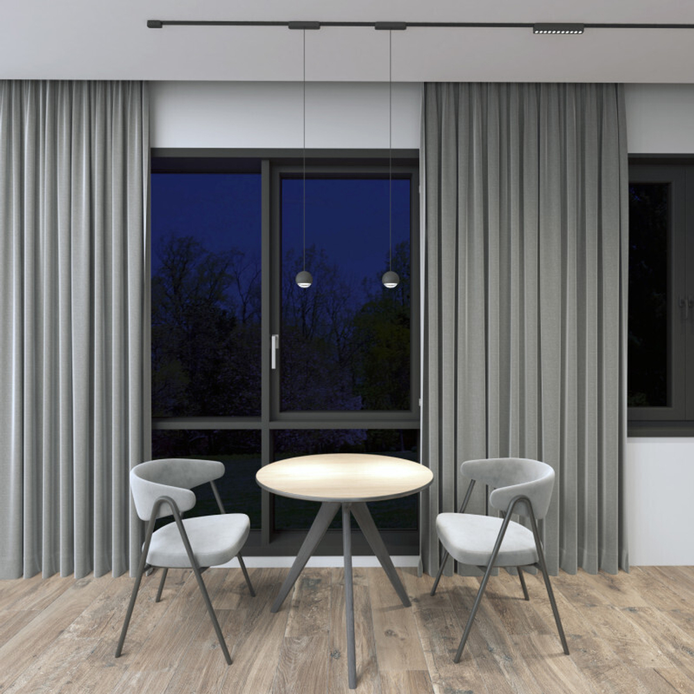 DK5376-BK Светильник для трека Air, серия Hang 2700-6500 со светодиодом, ?80*76мм, 48V DC, 5W, RA?95, 120°, 2700-6500K, IP20, черный, алюминий