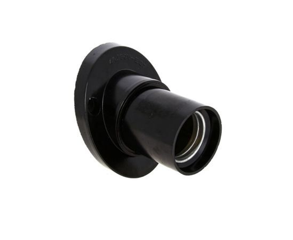 Патрон E27 карболит настенный, черный, наклонный- 1 шт