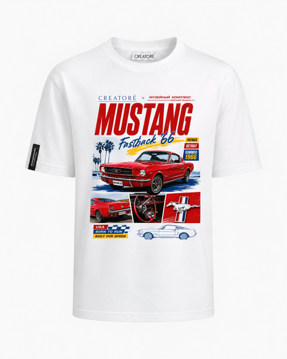 Футболка Ford Mustang Fastback, 1966