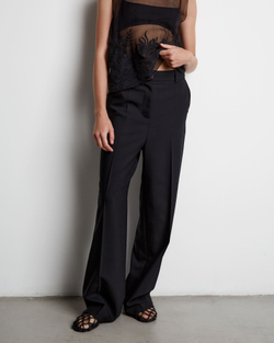 Брюки из шерсти черный