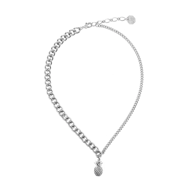 Колье Серебряный Ананас
