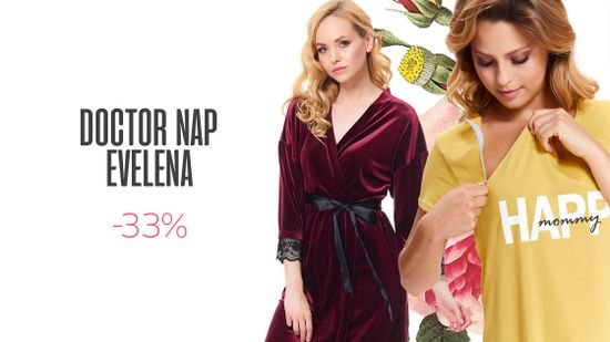 Скидка 33% на бренды Doctor Nap и Evelena 💫