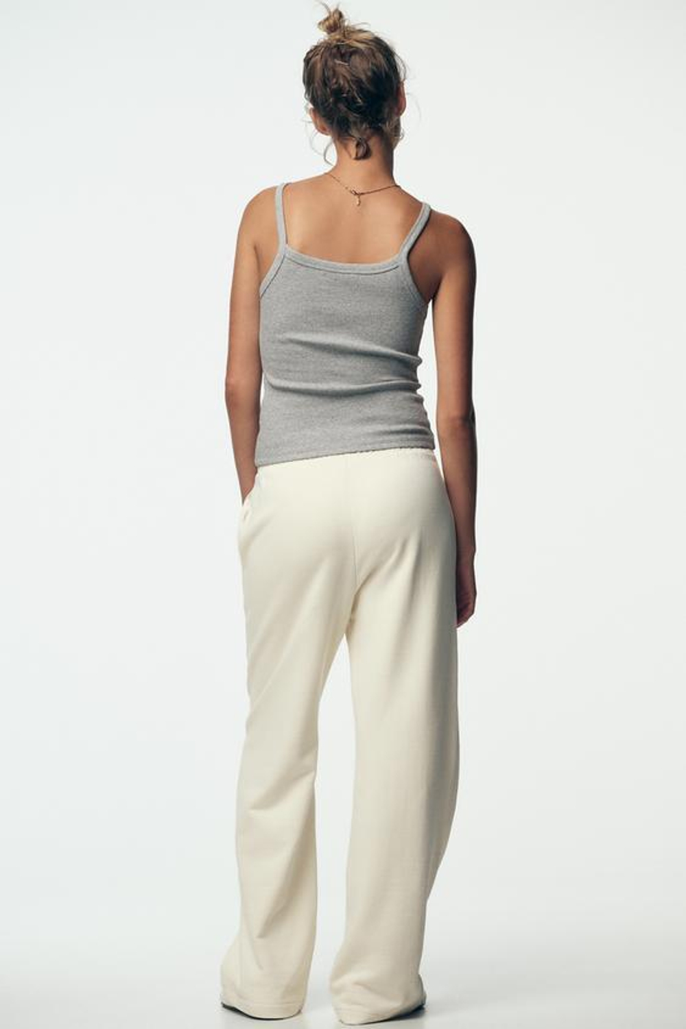 ZARA БРЮКИ В СТИЛЕ РУСТИК С РЕМНЕМ, ЭКРЮ