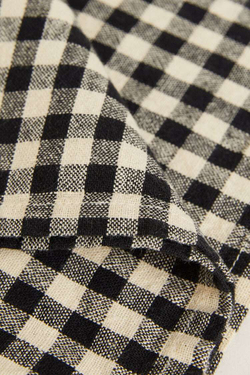 ZARA HOME КЛЕТЧАТАЯ САЛФЕТКА В КЛЕТКУ, ЧЕРНЫЙ