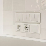 Выключатель двухклавишный (перламутровый рифленый) W1120013