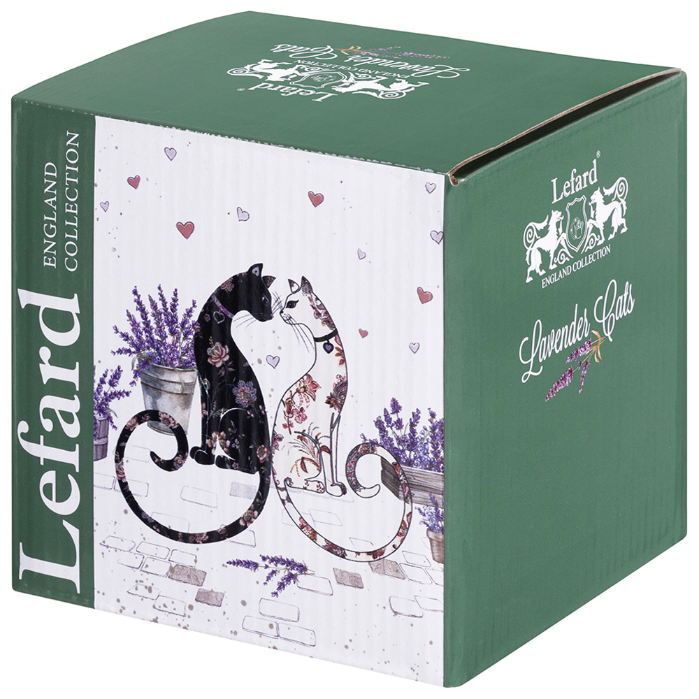 Кружка 430мл "Лавандовые коты, 425-163