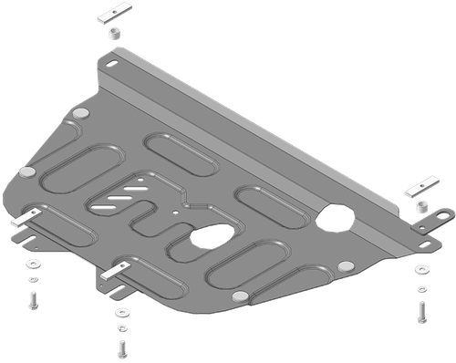 Защита стальная 2 мм двигателя и кпп для Honda Crossroad Motodor.70812