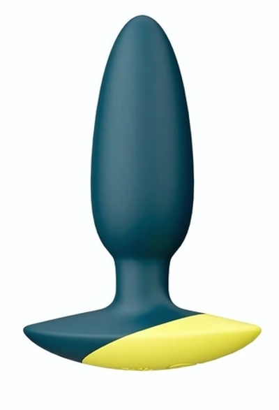 Анальная вибровтулка Romp Bass - 10,3 см. (Цвет: темно-бирюзовый)