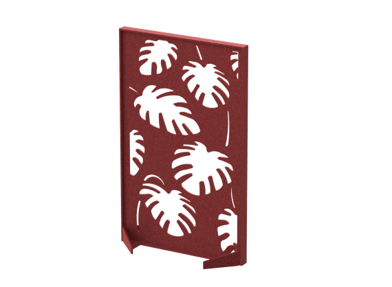 Перегородка с декором  "Пальмы" 100х40х140