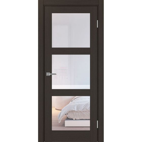 Цена на Межкомнатная дверь экошпон Турин 530.222 венге остеклённая Купить Межкомнатная дверь экошпон Турин 530.222 венге остеклённая