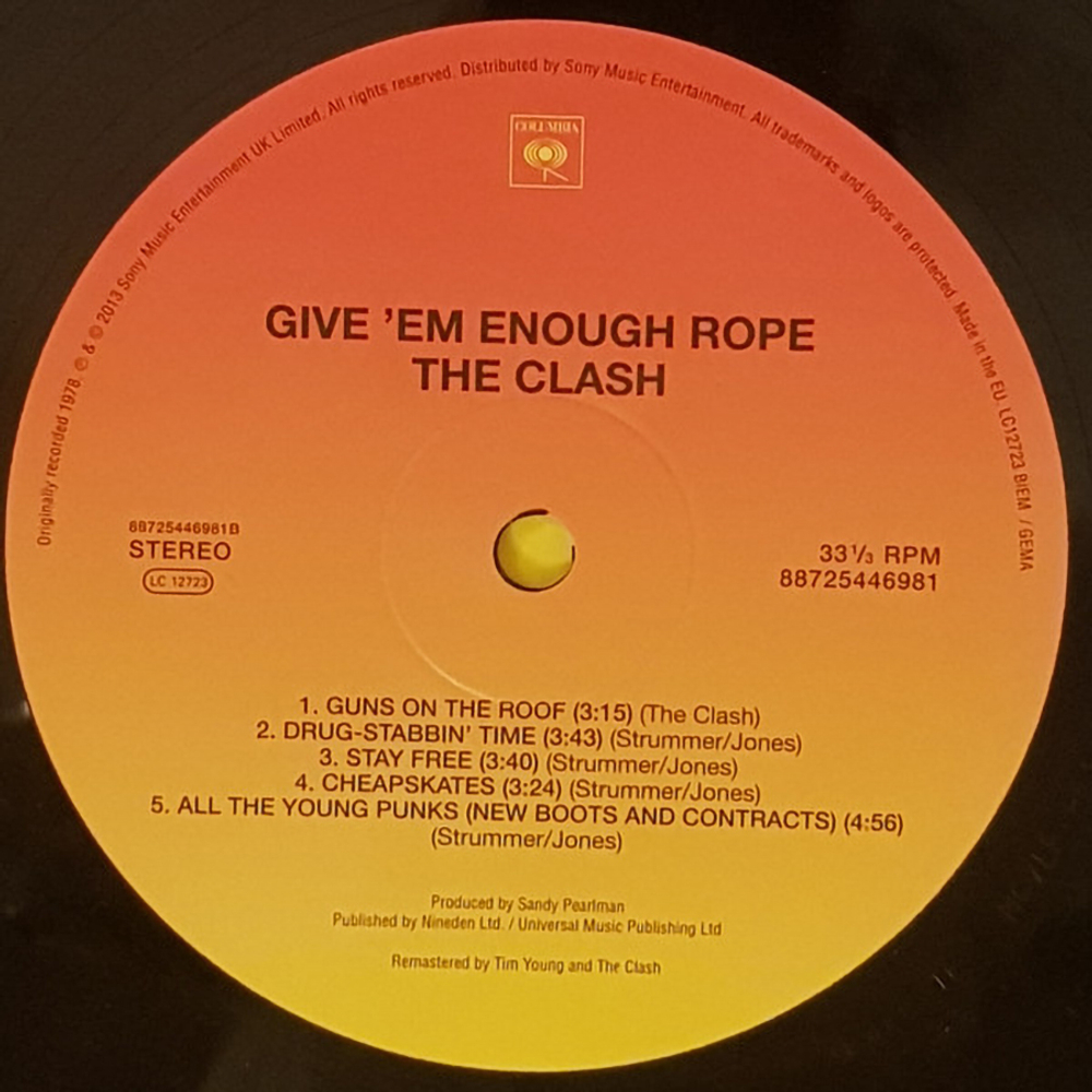 The Clash / Give 'Em Enough Rope (LP)
