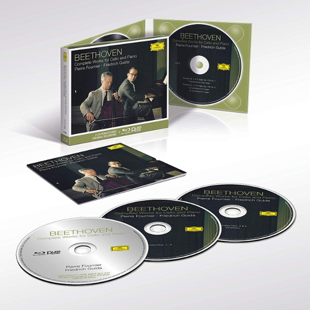 Pierre Fournier, Friedrich Gulda / Beethoven: Complete Works for Cello & Piano (2CD + Blu-ray Audio)