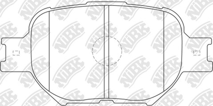 Тормозные колодки NIBK PN-1430 / AN-603