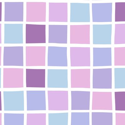 клеточка розово-сиреневая с белыми волнистыми линиями