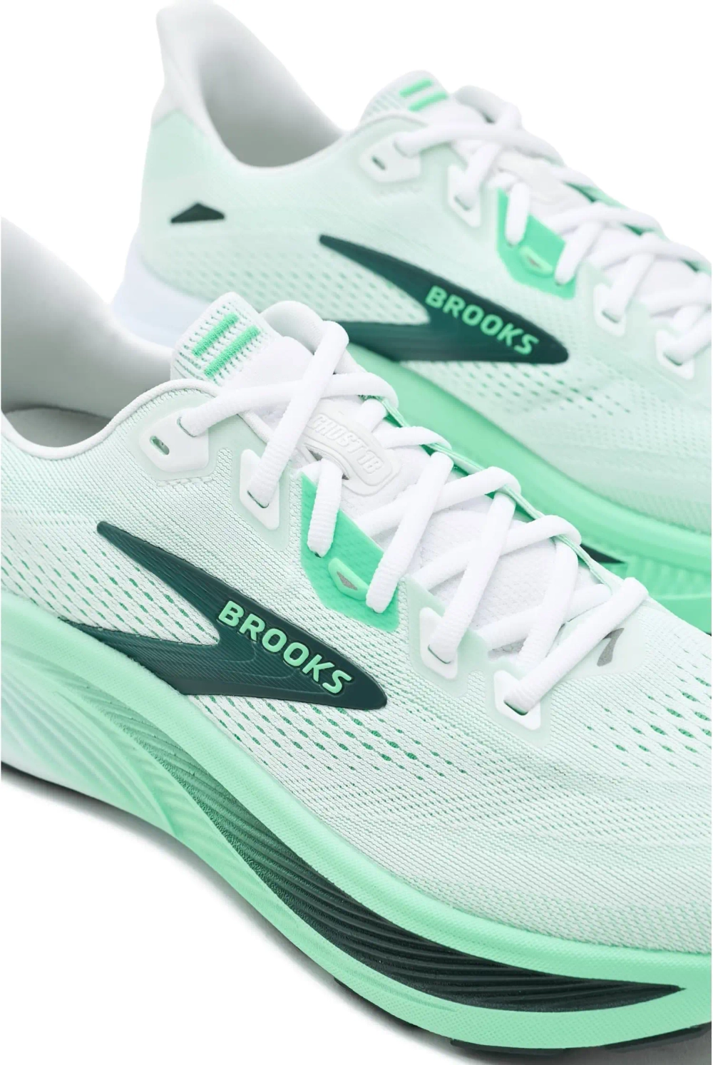Кроссовки для бега Brooks Ghost 18 - White/Spring Bud/Spruce
