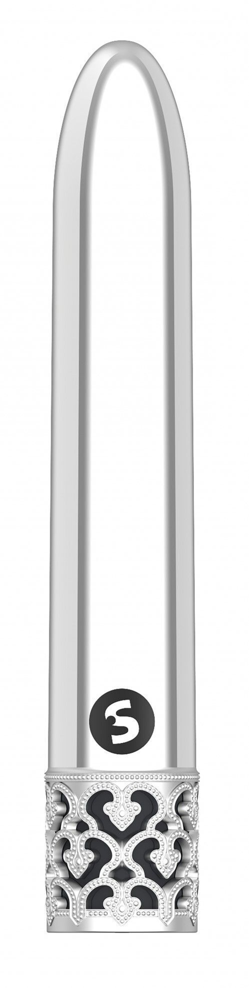 Серебристая перезаряжаемая вибропуля Shiny - 10,8 см. (Цвет: серебристый)