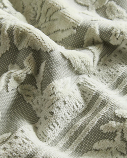 Zara Home - Жаккардовое велюровое банное полотенце, зеленый, 50х90 см