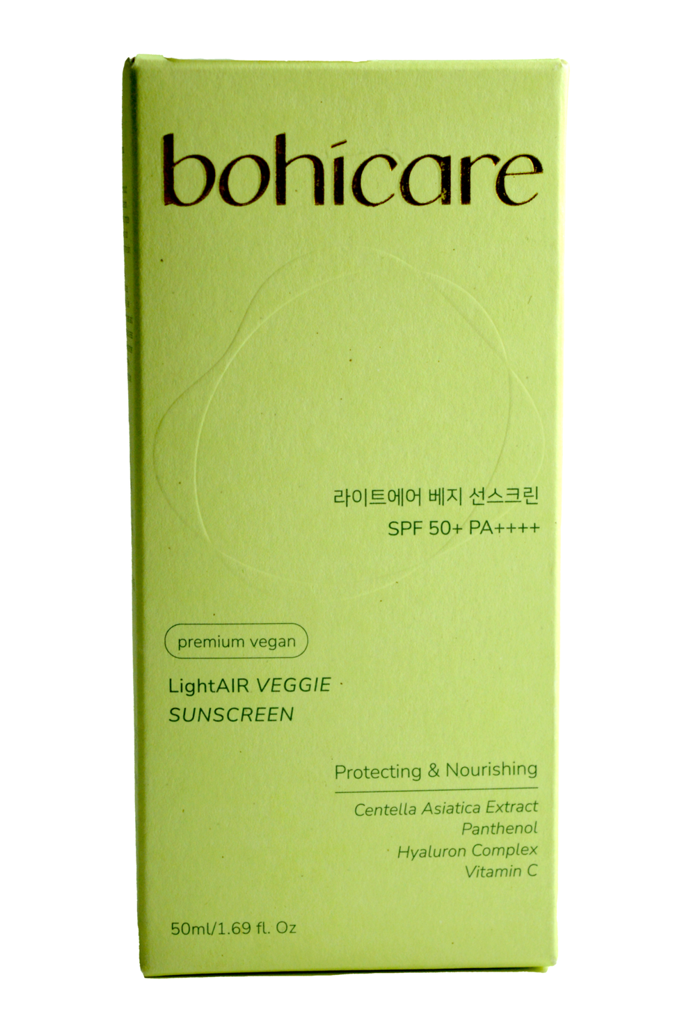 cолнцезащитный крем Bohicare lightair veggie SPG 50+