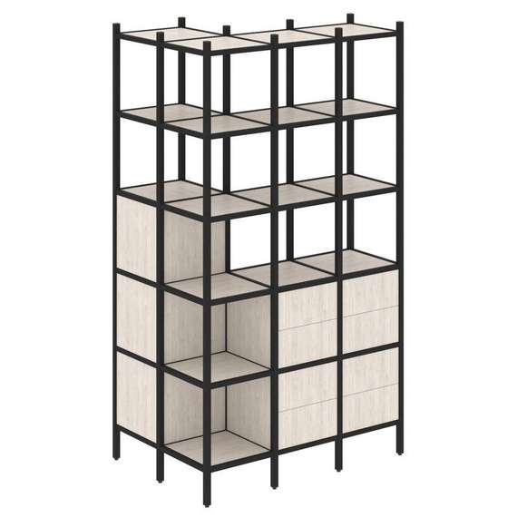 Лофт Угловой внешний стеллаж наборный VR.L-54  862*1278*2280