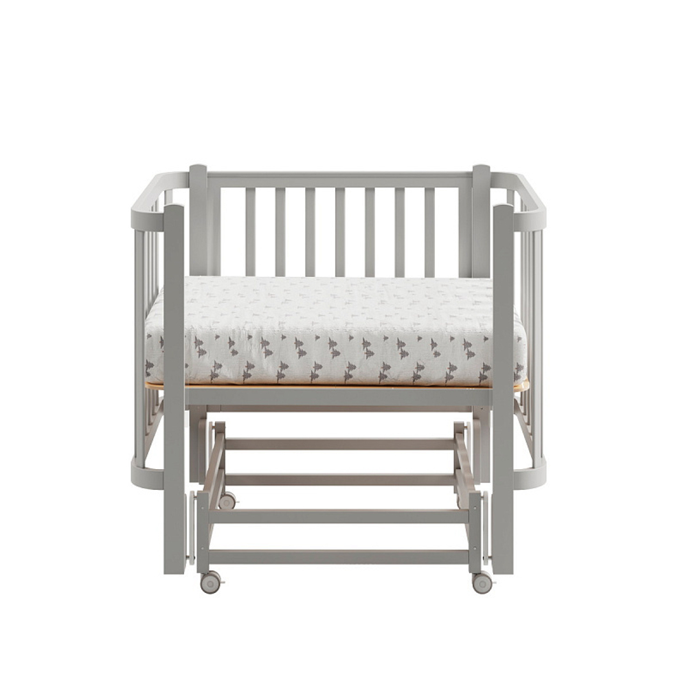 Кроватка детская Antemi Terra Light NEW с маятником НИК 17с серый
