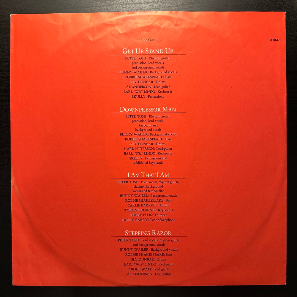 Peter Tosh - Equal Rights (Голландия 1977г.)