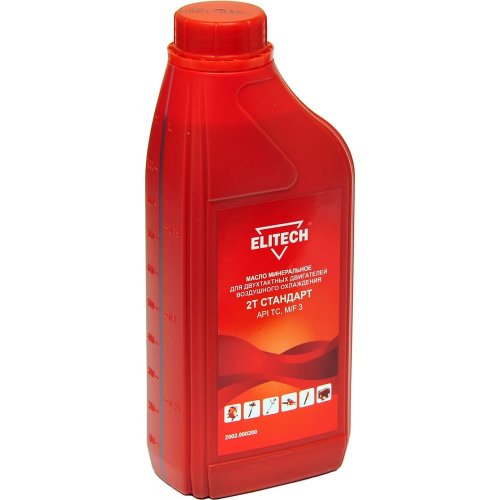 Масло ELITECH 2-х тактное минеральное 1 л