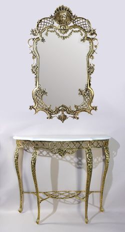 Bello De Bronze Консоль Рендада, золото