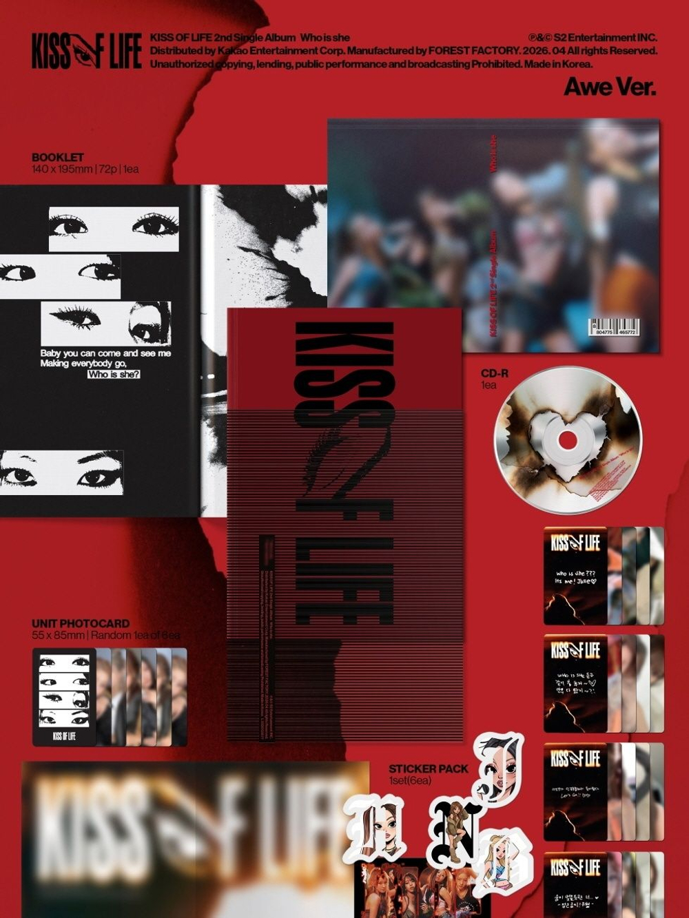 Альбом KISS OF LIFE - WHO IS SHE 2nd Single Album AWE Version