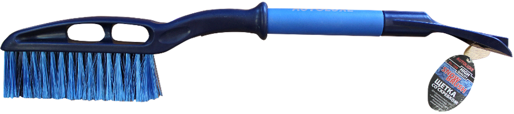 Щетка со скребком AL-109-(кор.12шт) син.