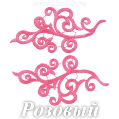 Лейсы кружевные, Розовый (модель S)