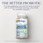 Solaray, бактерии бациллус коагуланс (Bacillus coagulans), 60 капсул VegCap