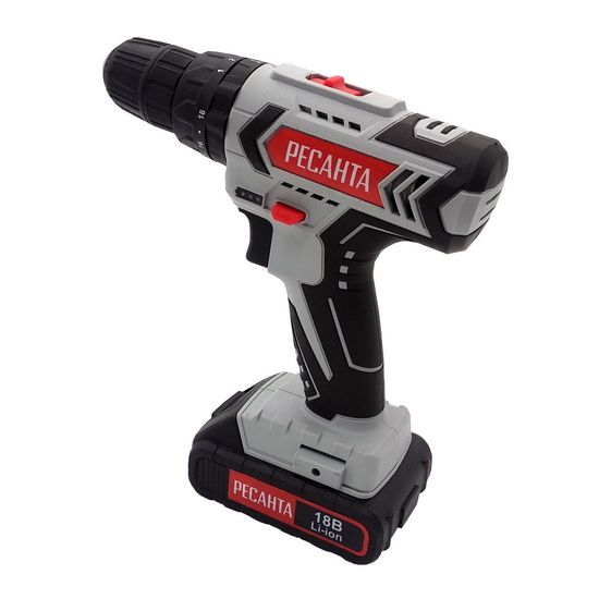 Аккумуляторный шуруповерт "РЕСАНТА" ДА-18-2ЛК