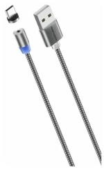 Кабель 1m USB/type-c K61Sa Magnetic More Choice dark grey