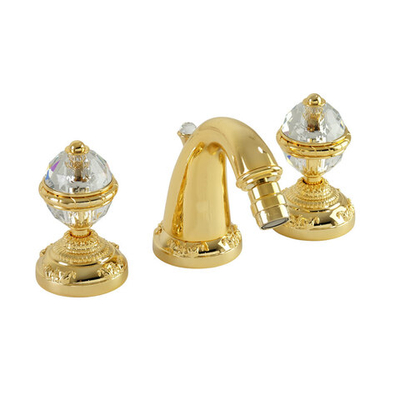 Смеситель для биде на 3 отв. Migliore Cristalia Swarovski  27180 (ML.CRS-3725.DO) золото