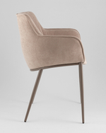 Стул Твигги шенилл бежевый каркас бежево-серый